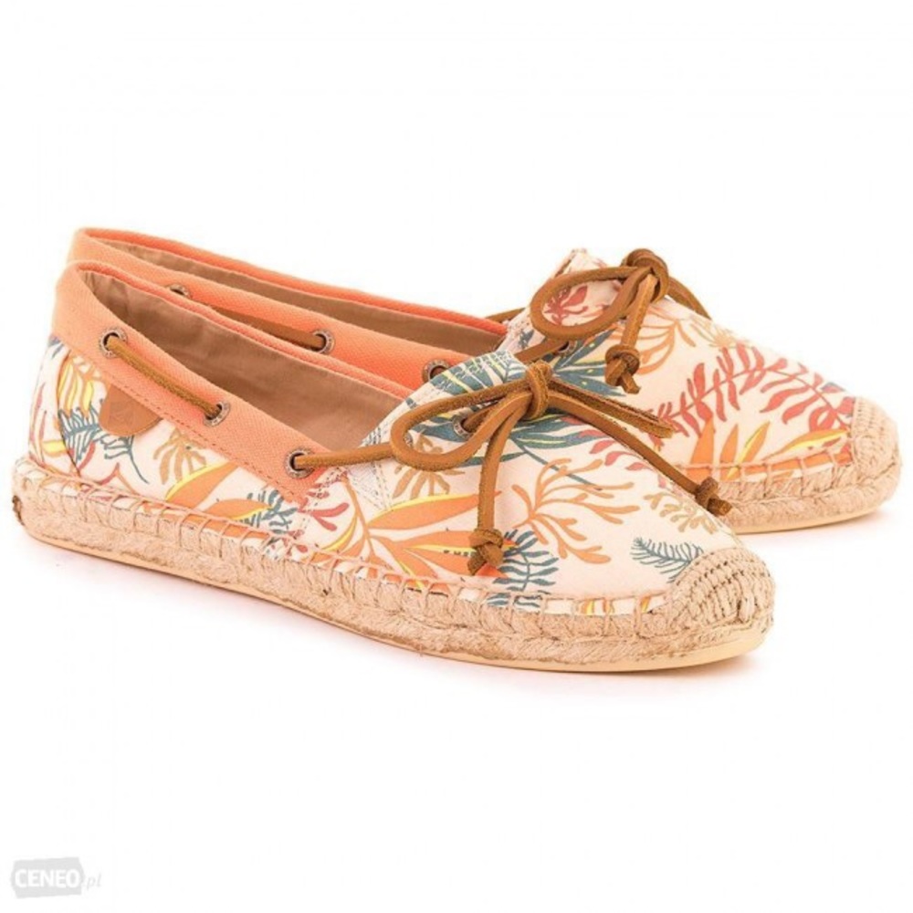 Sperry Katama Espadrilles Seaweed Print Size 6 NEW